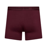Bambus herreunderbukser bordeaux kort model med elastic