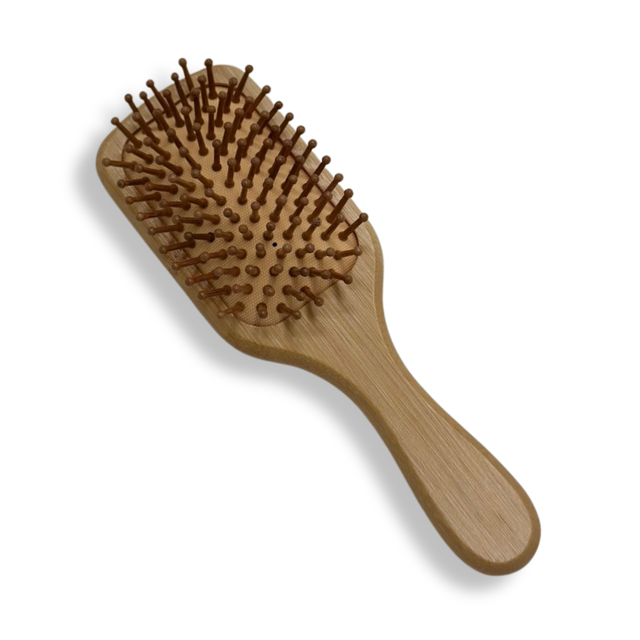 Bambus hårbørste - Firkantet hoved - 20 x 6 cm