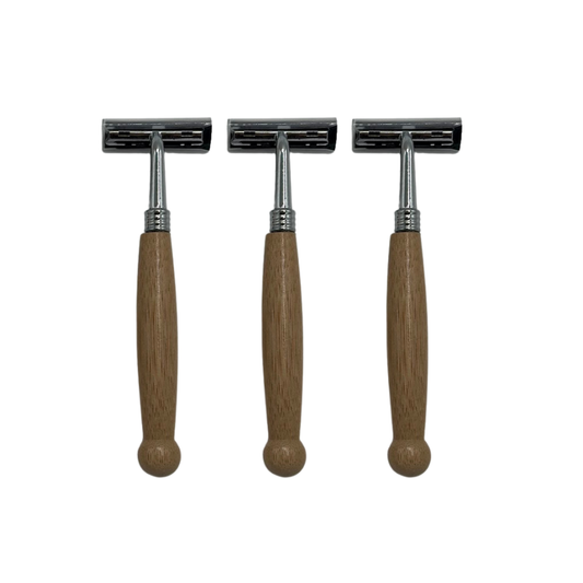 3-pak bambus barberskrabere