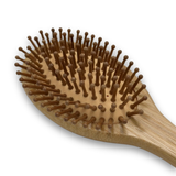 Bambus hårbørste - Ovalt hoved - 20 x 6,5 cm