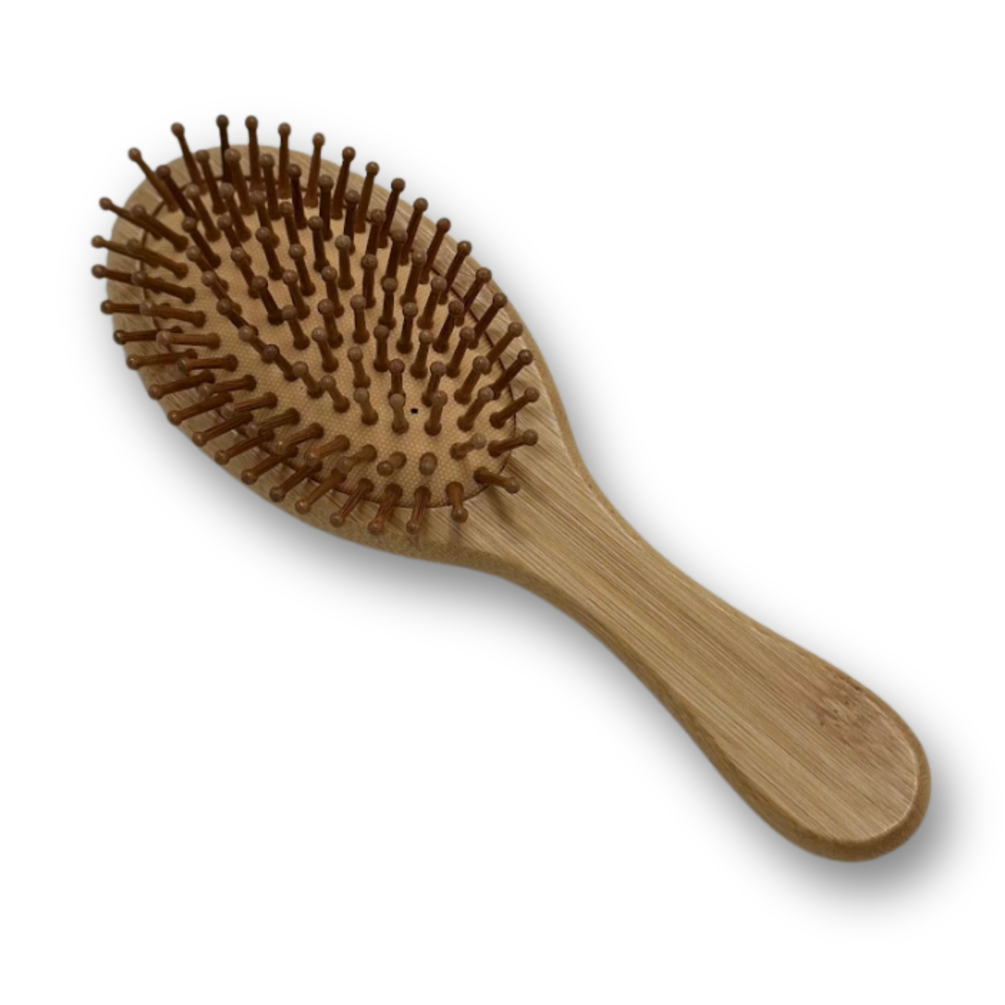 Bambus hårbørste - Ovalt hoved - 20 x 6,5 cm