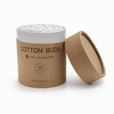 Bambus vatpinde - Rund boks - 200 stk.