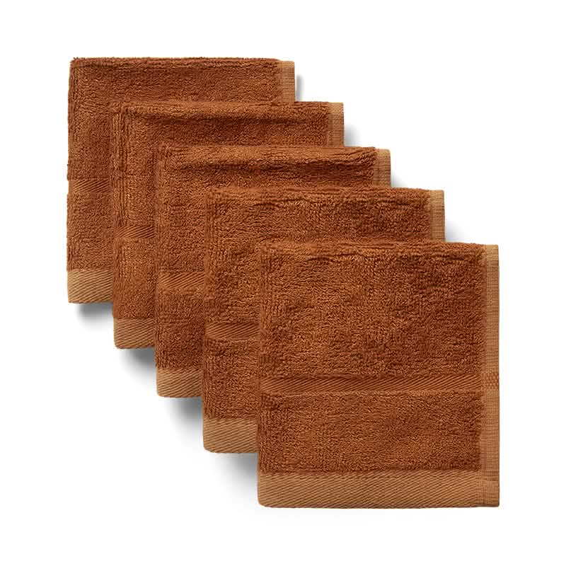 Bambus vaskeklude - 25x25 cm - 5 stk.