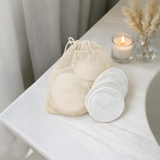 Genanvendelige rondeller med vaskepose - 20 stk.