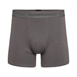 Mix & Match - Bambus Herreunderbukser i kort model, grå farve.