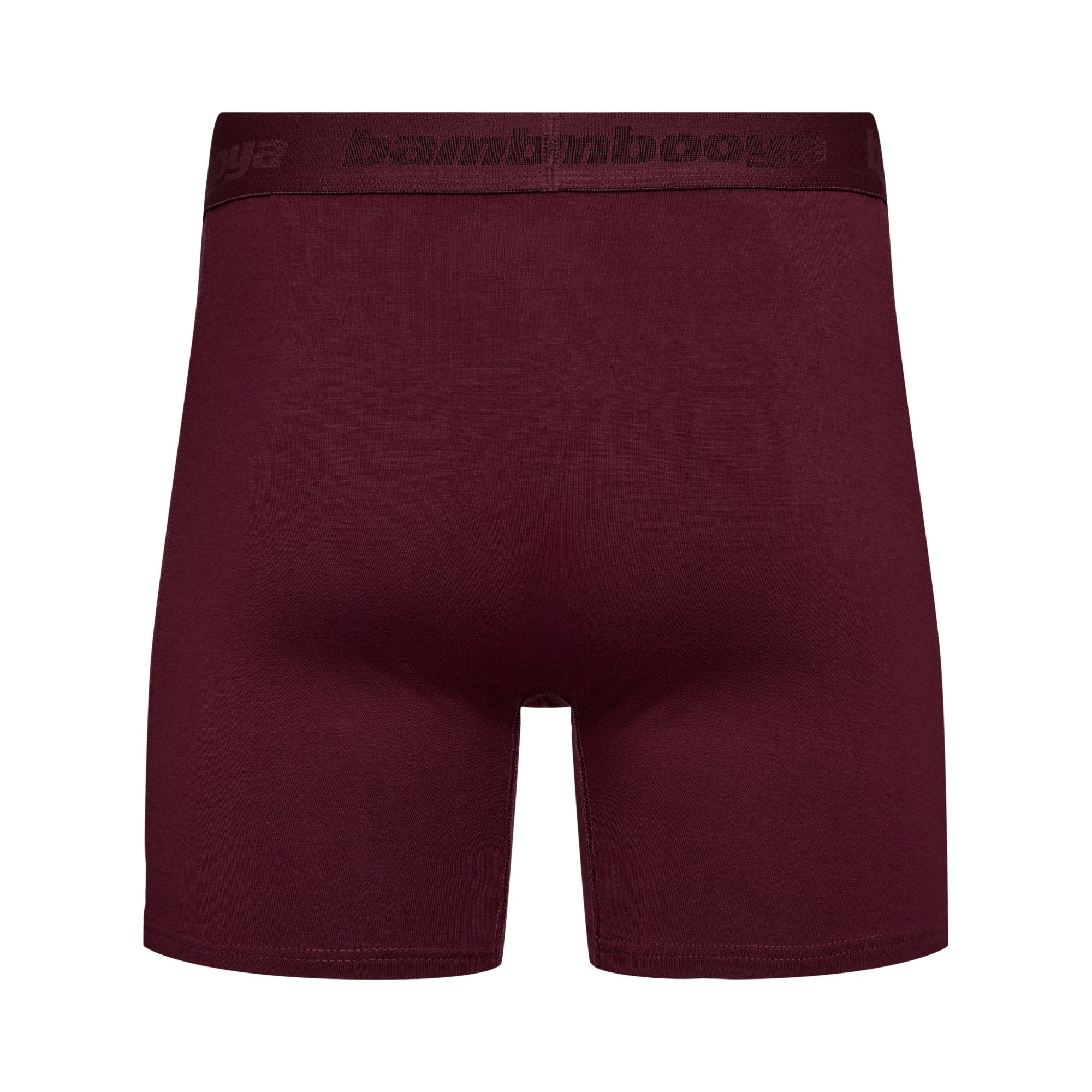 Bambus Herre underbukser - 3-pak - Ekstra længde - Bordeaux