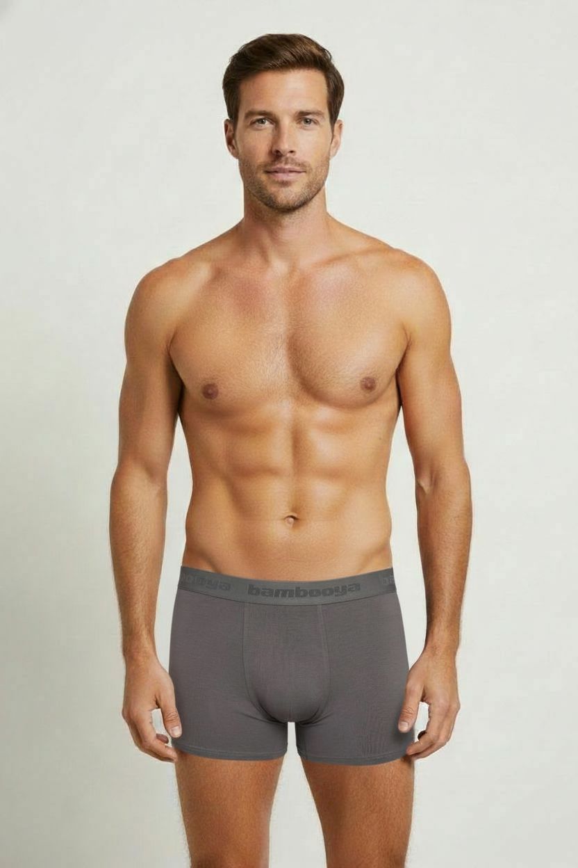 Bambus Herre Underbukser - Gun Metal