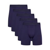 Bambus Herre underbukser - 5-pak - Ekstra længde - Blå