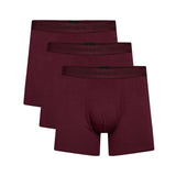 Bambus Herre underbukser - 3-pak - Bordeaux