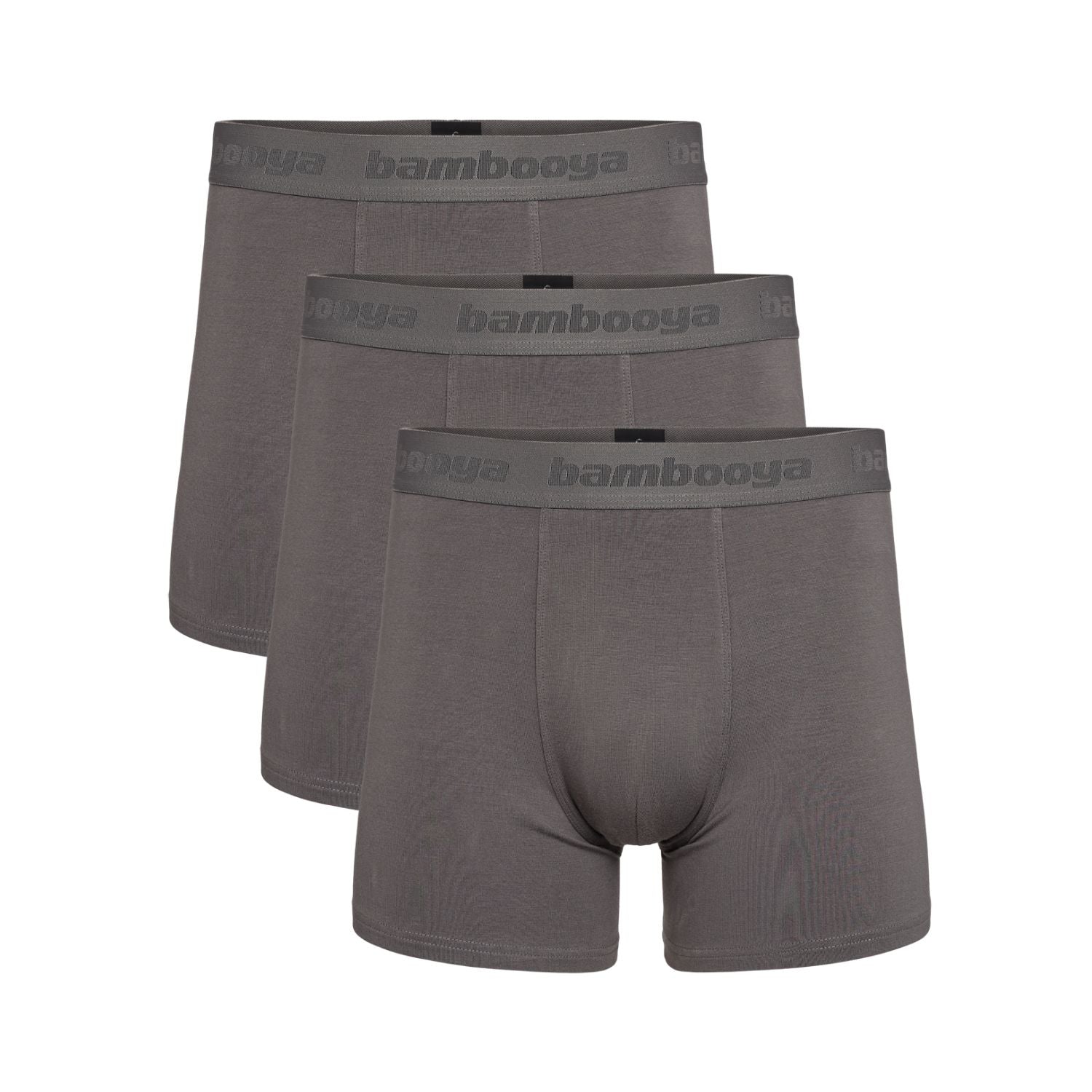 Bambus Herre underbukser - 3-pak - Gun Metal