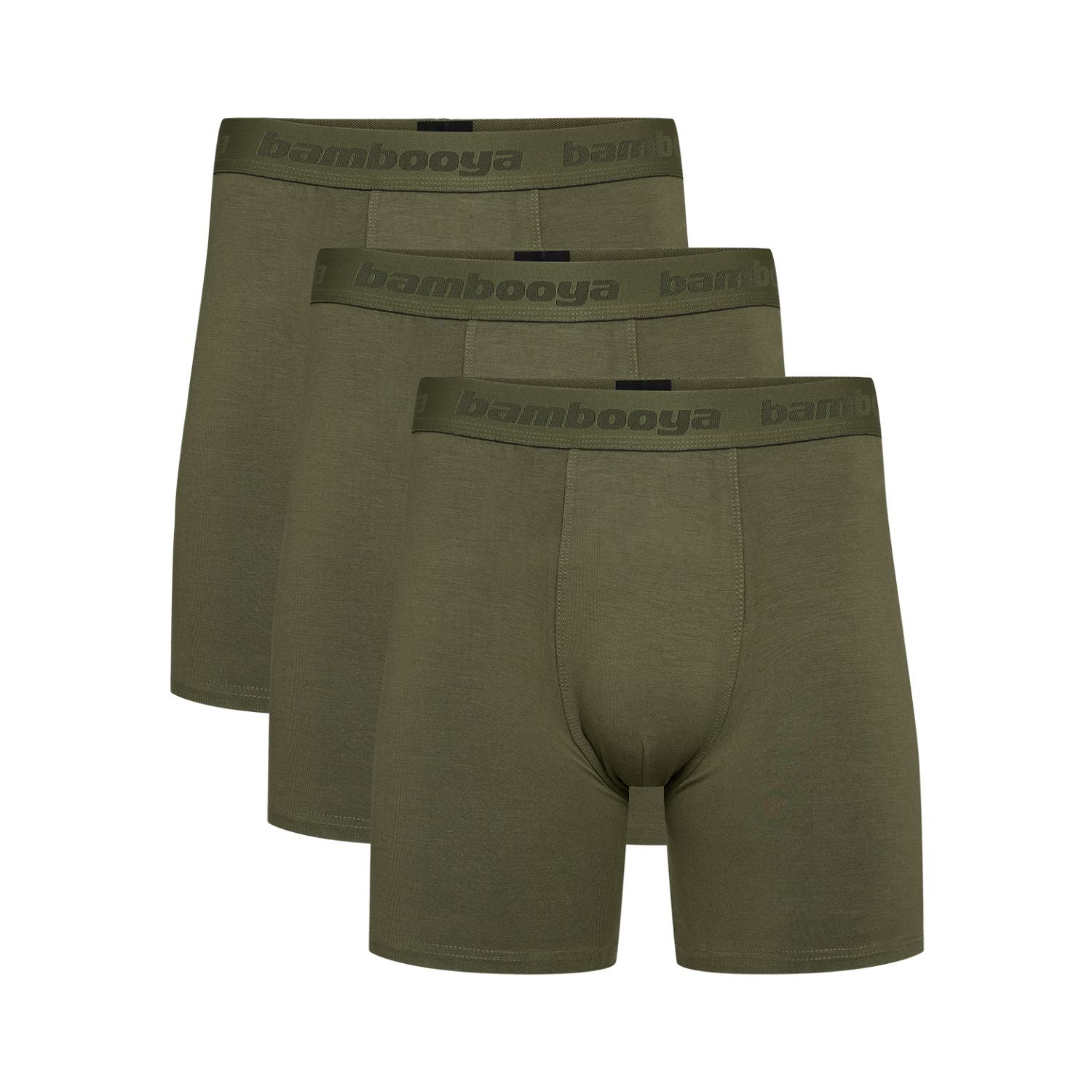 Bambus Herre underbukser - 3-pak - Ekstra længde - Navy Green