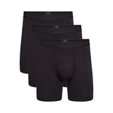 Bambus Herre underbukser - 3-pak - Ekstra længde - Sort