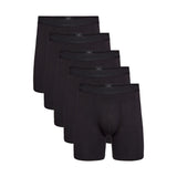 Bambus Herre underbukser - 5-pak - Ekstra længde - Sort