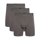 Bambus Herre underbukser - 3-pak - Ekstra længde - Gun Metal