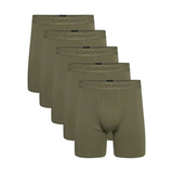 Bambus Herre underbukser - 5-pak - Ekstra længde - Navy Green