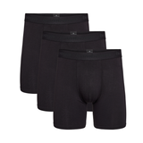 Bambus Herre underbukser - 3-pak - Ekstra længde - Sort