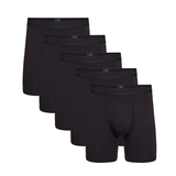 Bambus Herre underbukser - 5-pak - Ekstra længde - Sort
